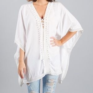Rachel Zoe Box of Style Bindya Lace-Up Cover-Up